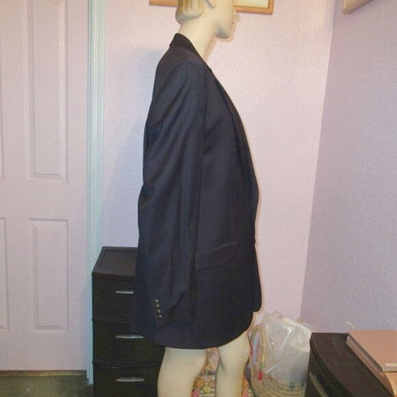 Michael Kors Men's Wool Suit Jacket Blazer Size 46L Navy Luxury Sport Coat NWT - Picture 6 of 12